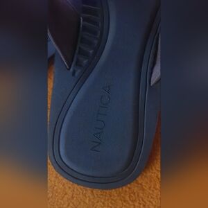 Nautica Men's Black Flip-Flops